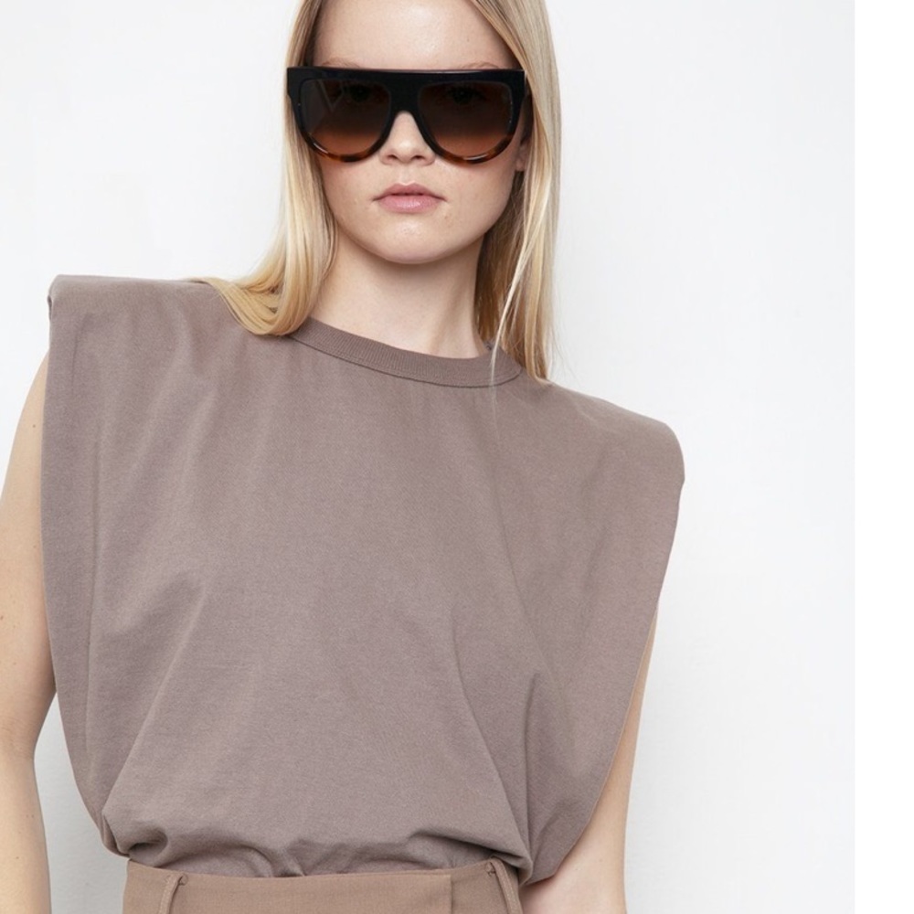 FRANKIE SHOP EVA TOP IN MOCHA
